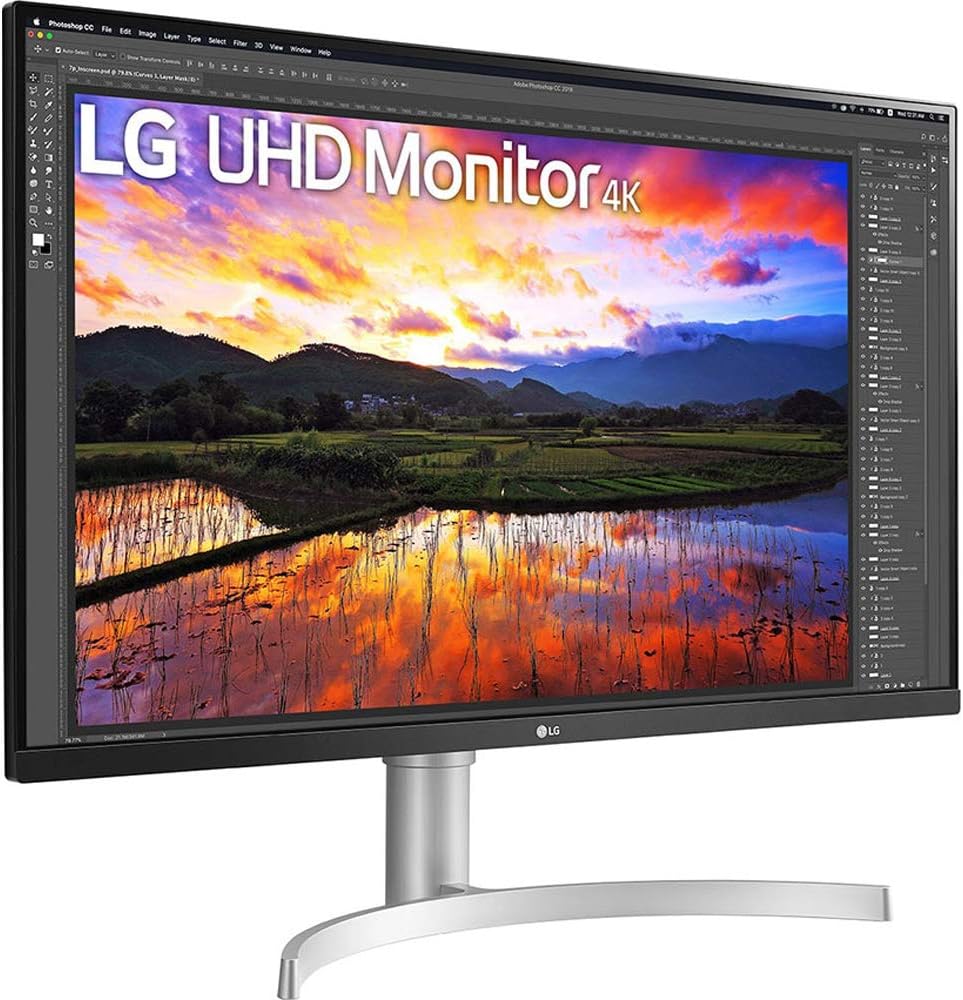 LG 32UN650-W 32 inch UHD 3840x2160 IPS Ultrafine Monitor with HDR10 AMD FreeSync 2 Pack