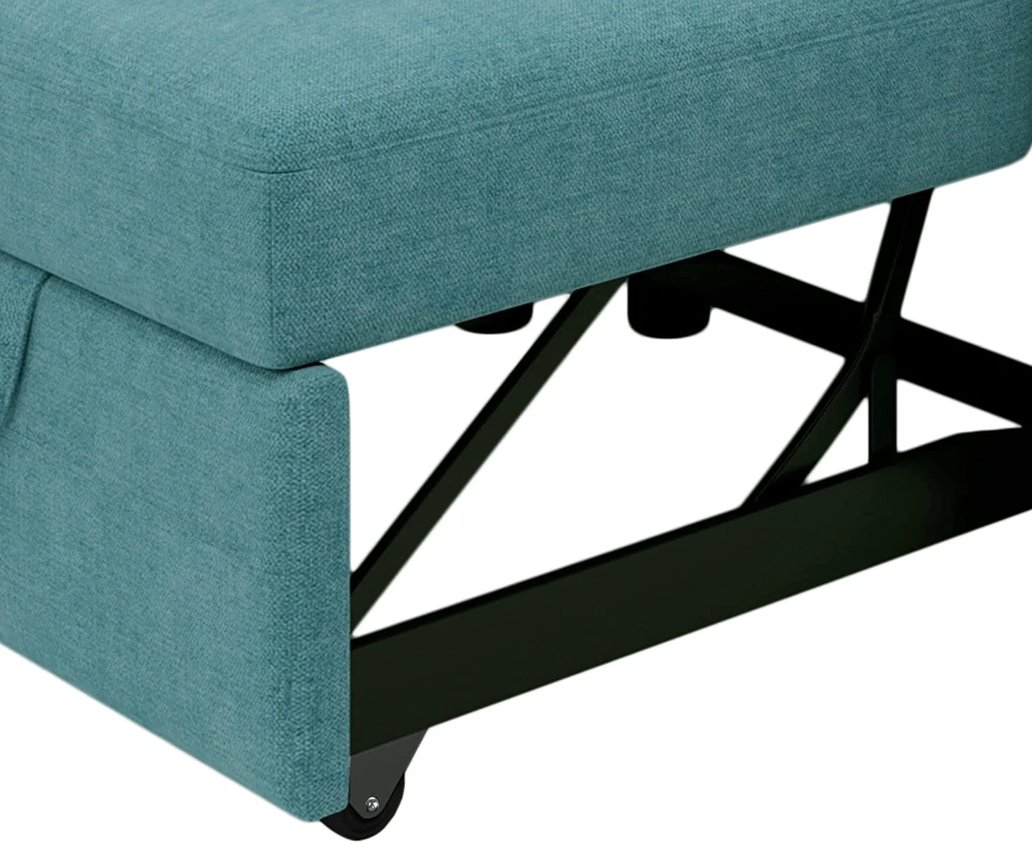 Pull Out Sleeper Chair Convertible Chair To Bed 3-In-1 Single Sofa Bed, Teal