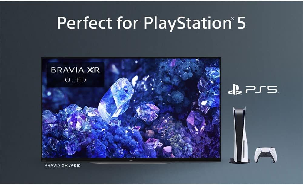 Sony XR42A90K Bravia XR A90K 42 inch 4K HDR OLED Smart TV 2022 Model Bundle with Premium 2 YR CPS Enhanced Protection Pack