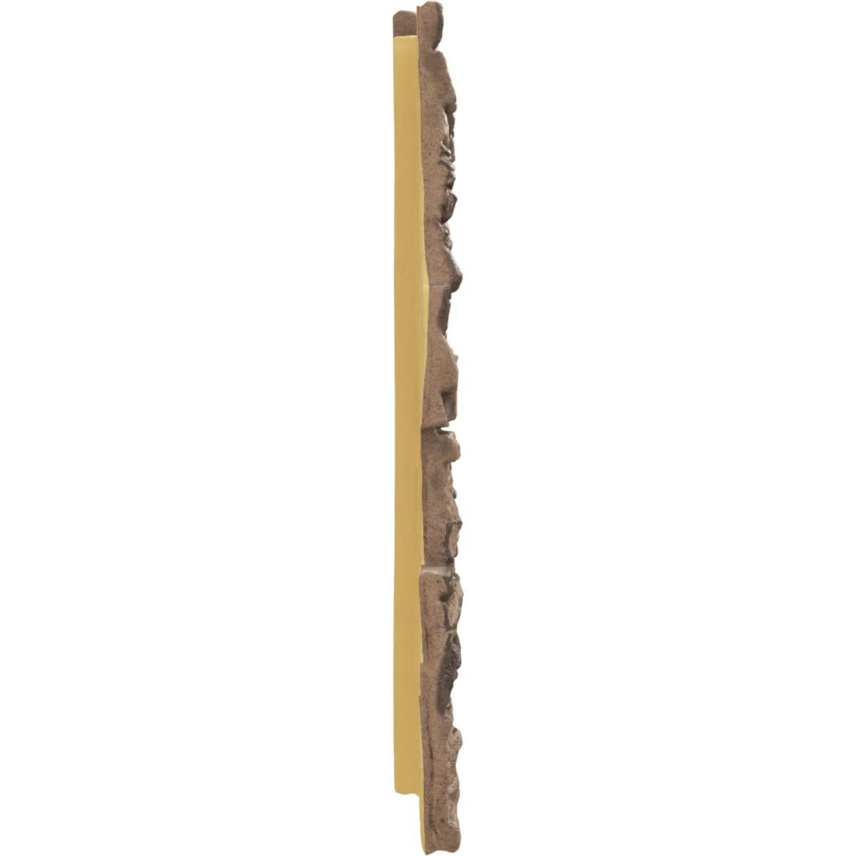 Ekena Millwork 45.75"W x 24.50"H x 1.25"D Canyon Ridge Stacked Stone, StoneWall Faux Stone Siding Panel, Smokey Ridge - Curated Treasures Market