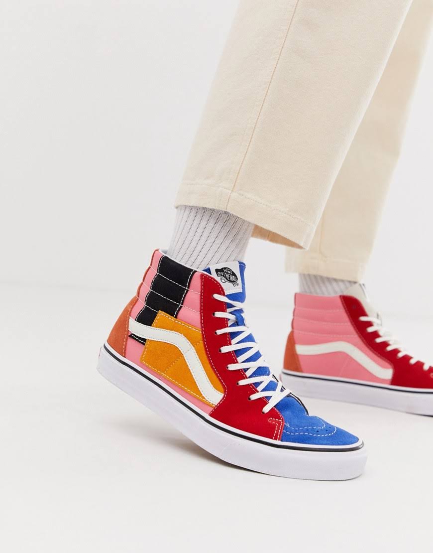 Vans Patchwork Sk8-Hi (Multi/True White)