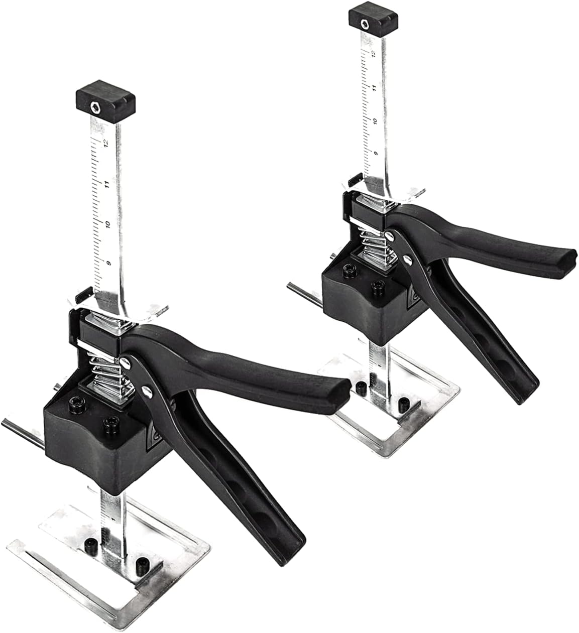 Labor Saving Arm Jack with Ruler 2 Pack, Effort Elevator Hand Tool, Lifting Tool for Door/Flooring/Window/Cabinet/Deck/Furniture (13.7Inch)