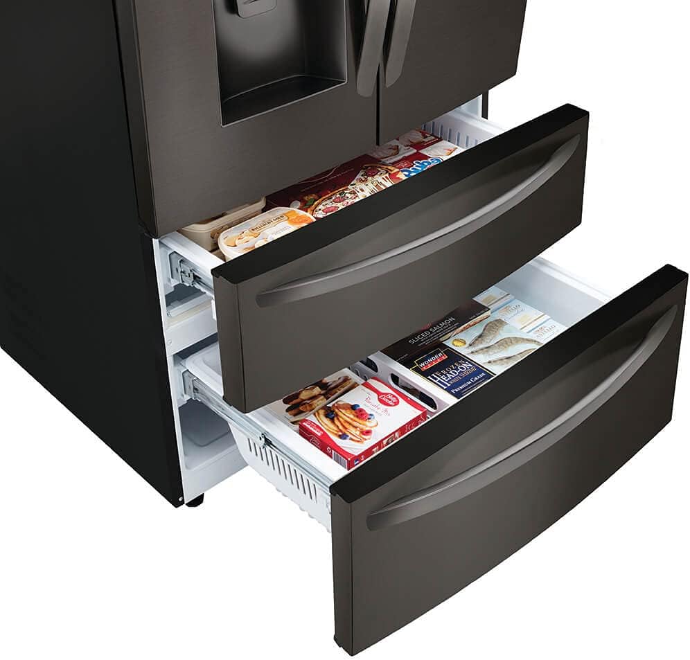 LG LMXS28626D 28 cu.ft. 4-Door French Door Refrigerator - Black Stainless Steel