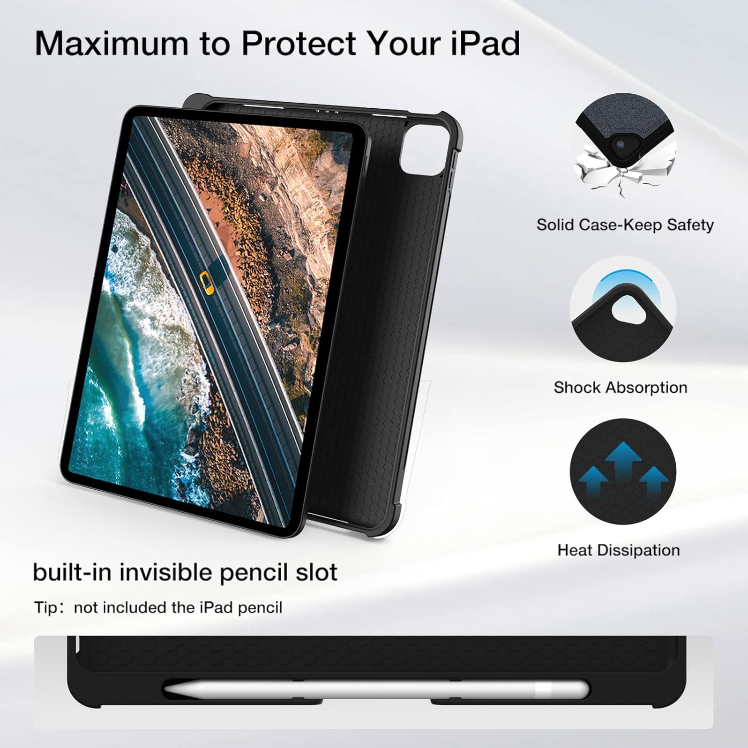 DOKYW Touch Keyboard Case with Backlit for iPad Air 4th Gen Magnetic Detachable Wireless Bluetooth Keyboard Cover Protective Folio Case for iPad Air 4 10.9 inch iPad Pro 2018/2020/2021 11 inch