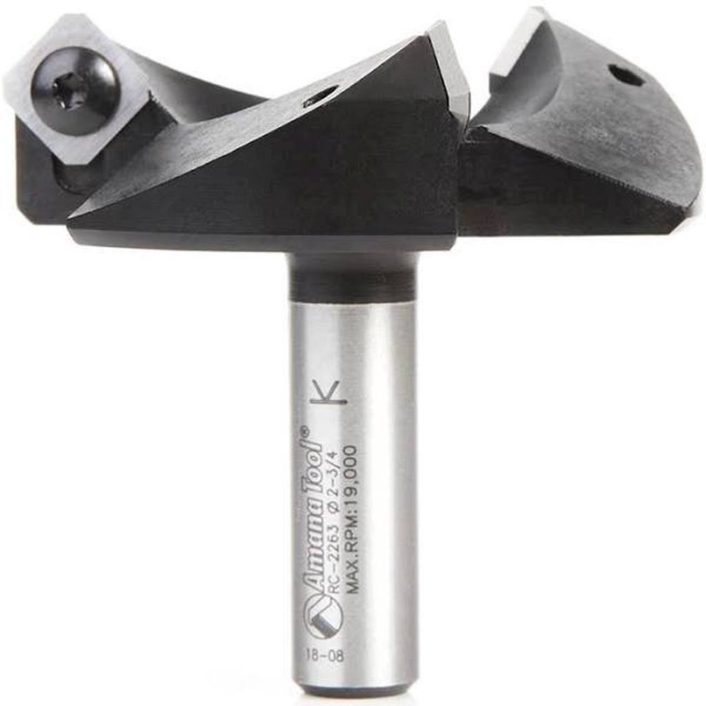Amana Tool RC-2263 Heavy Duty CNC Spoilboard Insert Carbide 3 Wing Plunging, Surfacing, Planing, Fly
