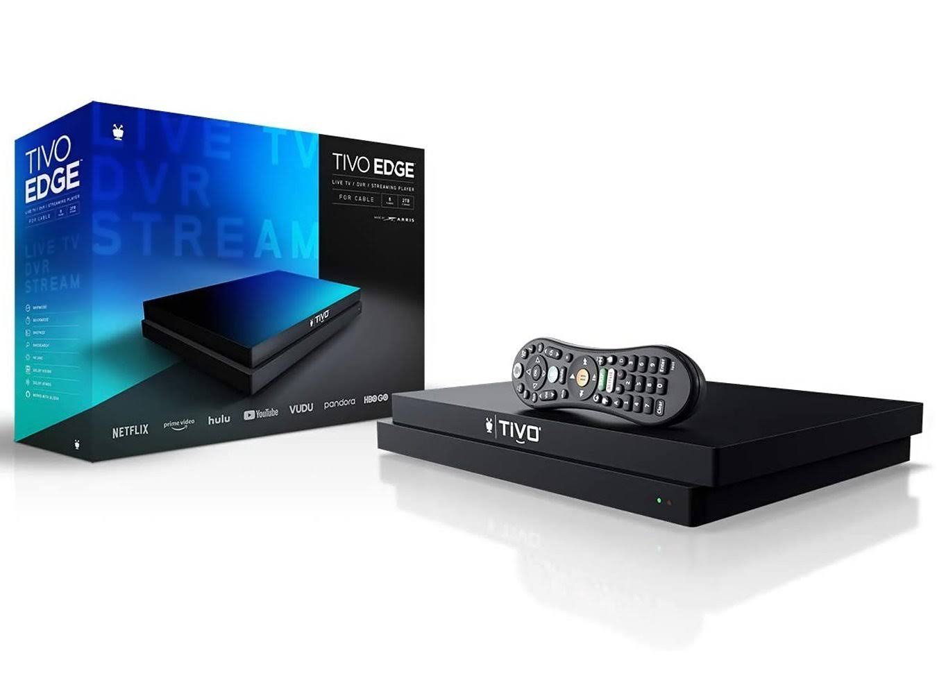 TiVo - Edge for Cable 2TB DVR u0026 Streaming Player - Black