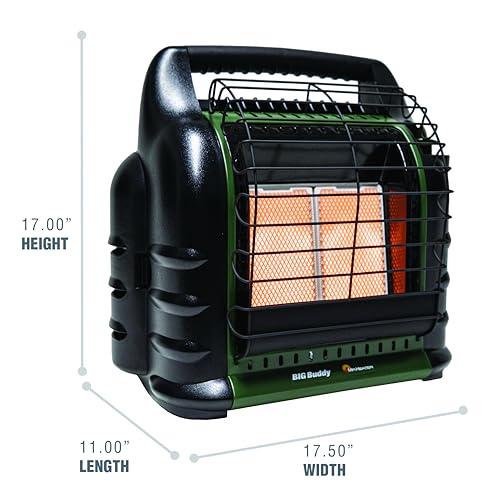 Mr. Heater 4,000-18,000 BTU Green Big Buddy Portable Liquid Propane Heater
