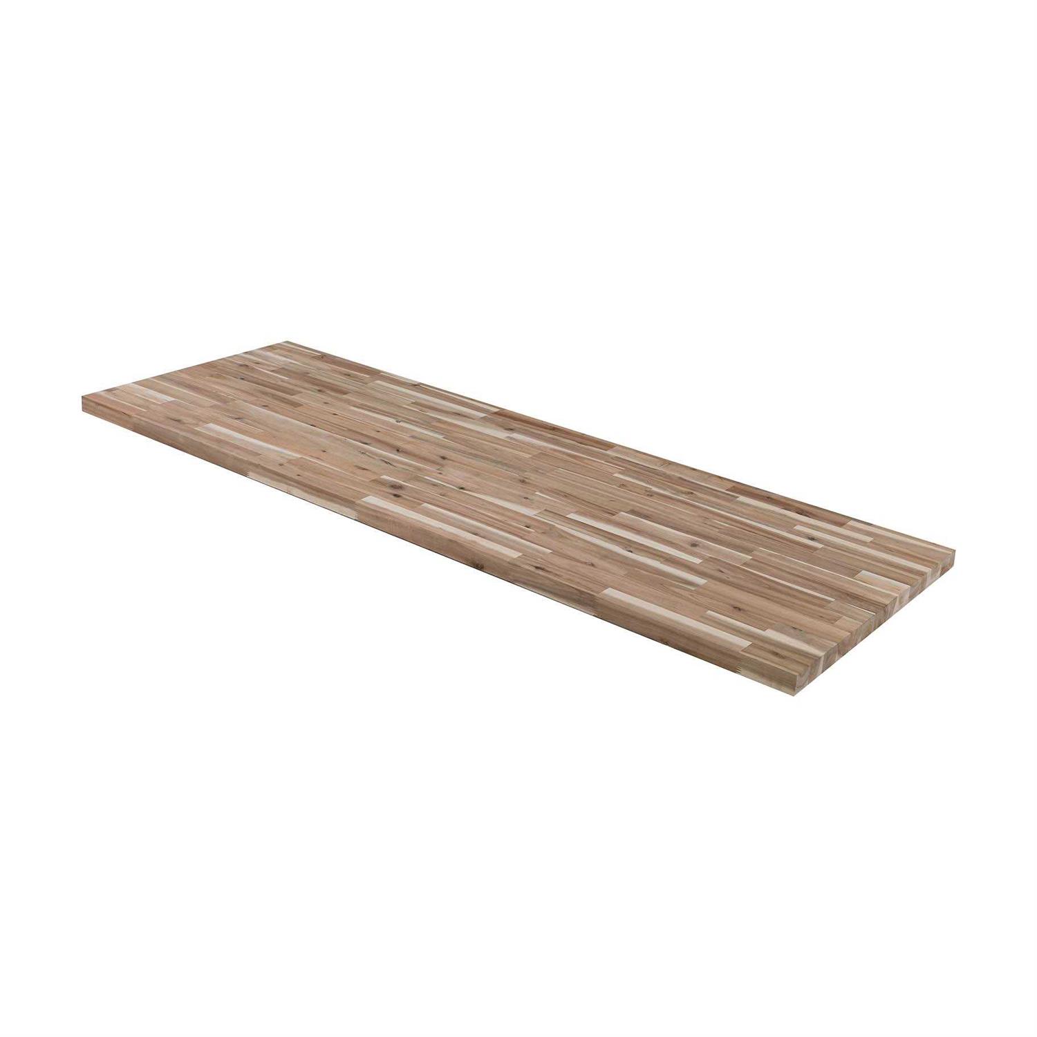 allen + roth Natural Straight Butcher Block Acacia Countertop - Shop Hardware Tools Online Store