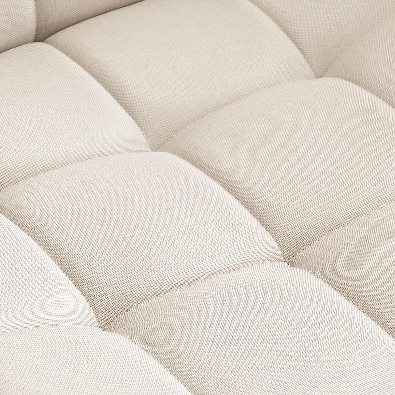 Wide Armless Desk Chair with Wheels, Mid Back Swivel Criss Cross Chair for Home Office, Height Adjustable Wide Seat Home Office Task Chairs, Beige