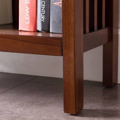 Leick Furniture Mission Slatted Bookcase, Brown