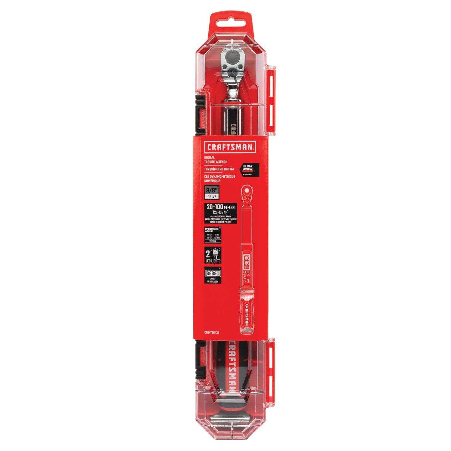 Craftsman 3/8-in Drive Digital Torque Wrench CMMT99435