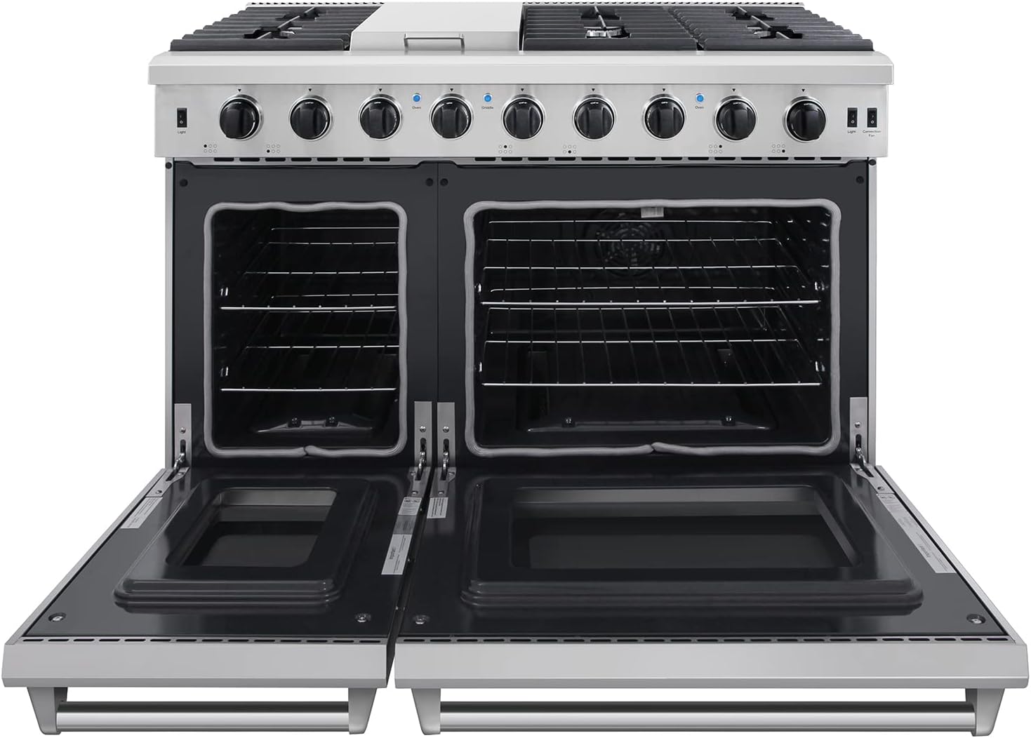 Thor 30 Inch Gas Range Stainless Steel with 5 Sealed Burners, 4.5 cu. ft. Oven, Free Standing Professional Range with Storage Drawer, Cast Iron Grate,LRG3001U