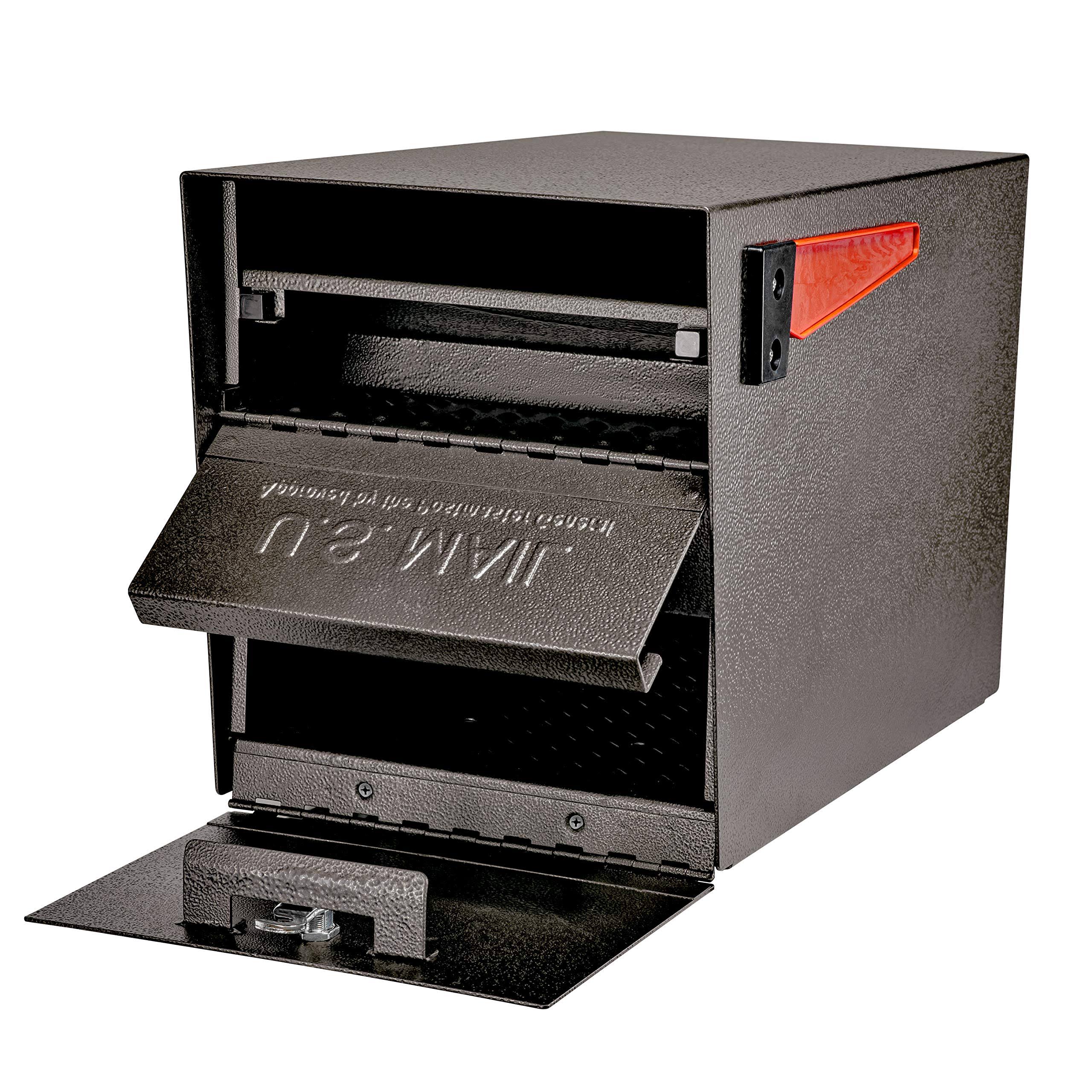 Mail Boss 7108 Curbside Locking Security Mailbox, Bronze