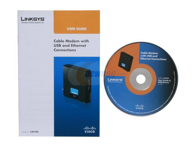 Linksys CM100 Cable Modem USB Ethernet