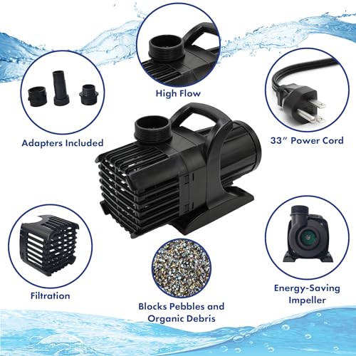 HALF OFF PONDS Aqua Pulse Series Submersible Pumps Variation for Ponds, Water Gardens, Pondless Waterfalls and Skimmers