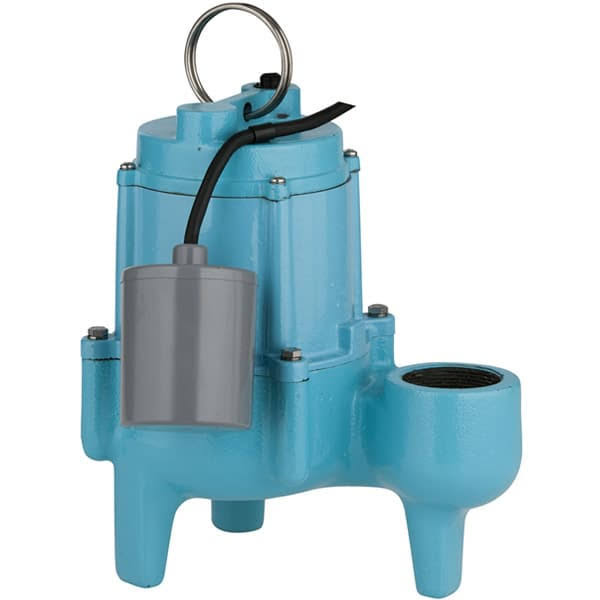 Little Giant 9SC-CIA-RF 4/10 HP Submersible Sewage Effluent Pump with Piggyback Mechanical Float Switch 509412