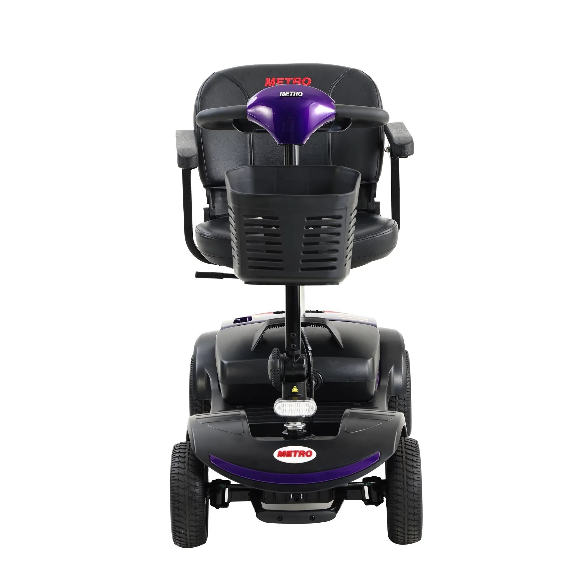 Travel Mobility Scooter, Heavy Duty Electric Scooters with 4 Anti-Tip Wheels, Compact Lightweight Mobility Scooters for Senior Adults Elderly, Foldable Mobility Scooter, Holds 300lbs, Purple