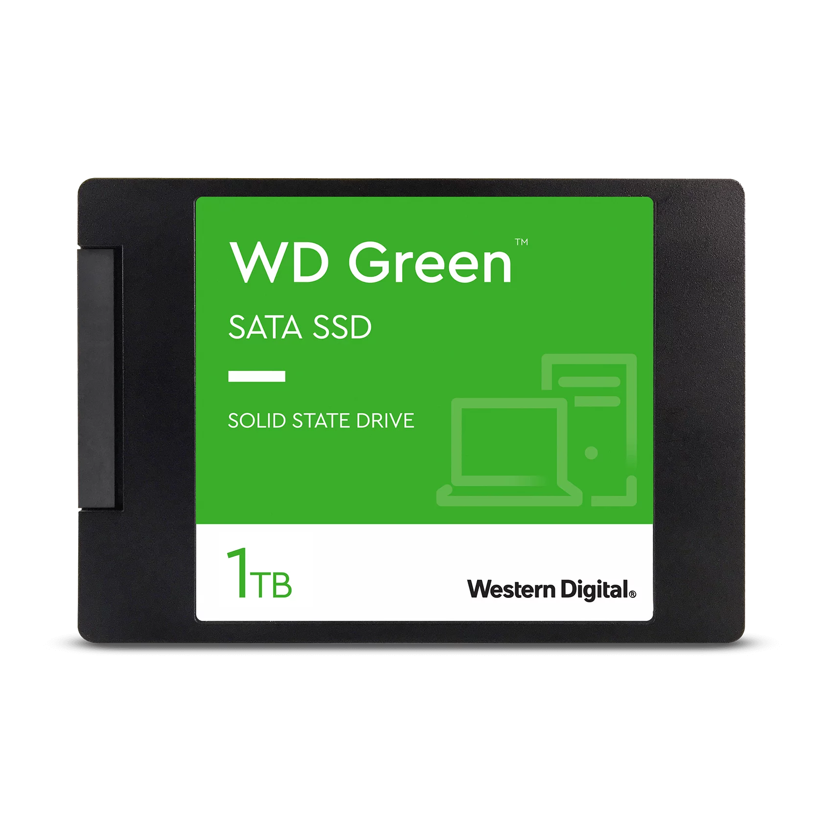 Western Digital 1TB WD Green SATA SSD, Internal 2.5''/7mm Cased Solid State Drive - WDS100T3G0A