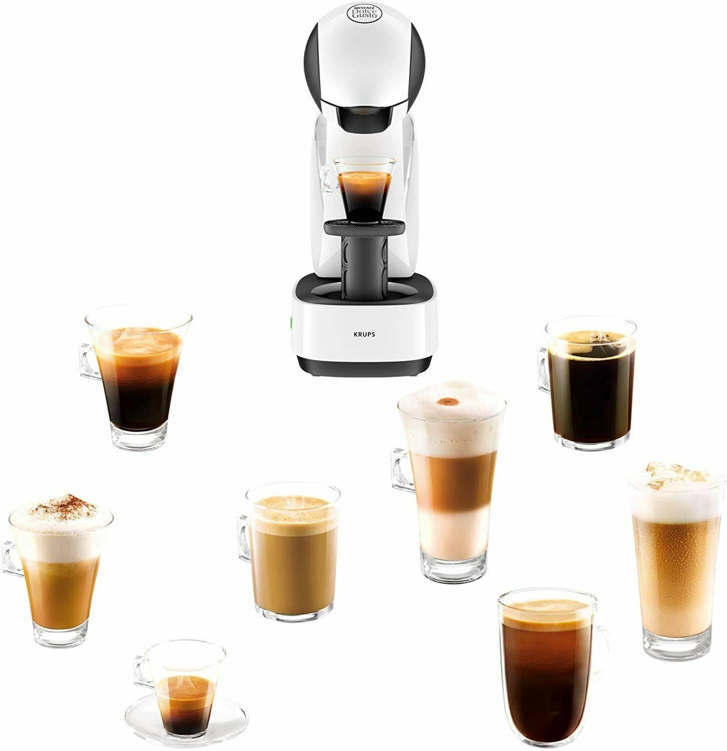 Krups Infinissima Coffee Maker Coffee Nescaf Dolce Gusto Brewer Colour White