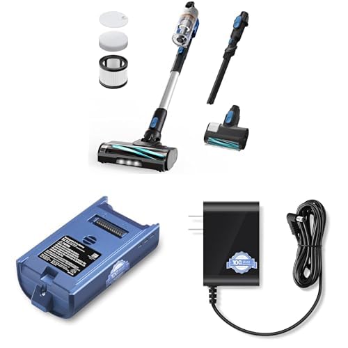LEVOIT Cordless Vacuum Cleaner, Stick Vac with Tangle-Resistant Design, Up to 50 Minutes, Powerful Suction, Rechargeable, Lightweight, and Versatile for Carpet, Hard Floor, Pet Hair, LVAC-200