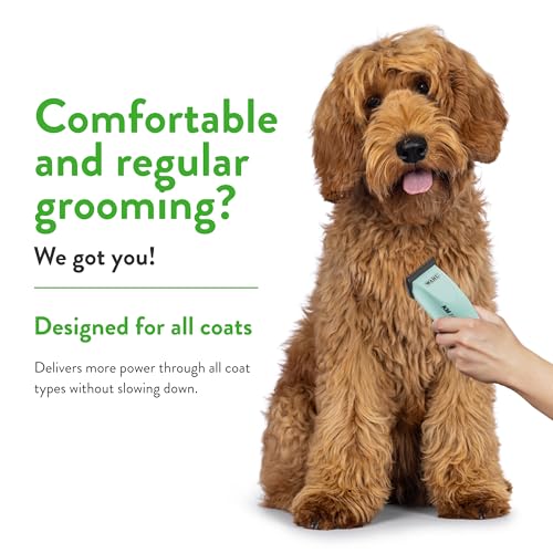 Wahl Pro Animal KM Inspire Grooming Clippers - Powerful Brushless Motor - Professional Grooming Kit - for Dog, Cat & Horse - Corded Dog Groomer - 4 Stainless Steel Guide Combs