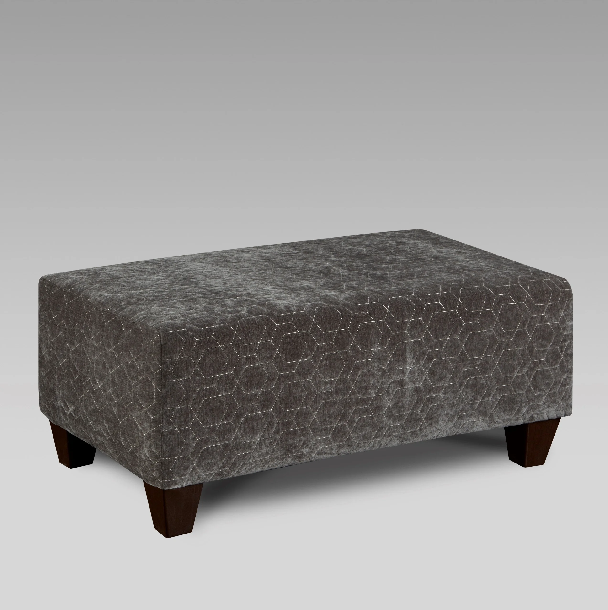 Roundhill Furniture Camero Fabric 4-Piece Living Room Set, Sliver