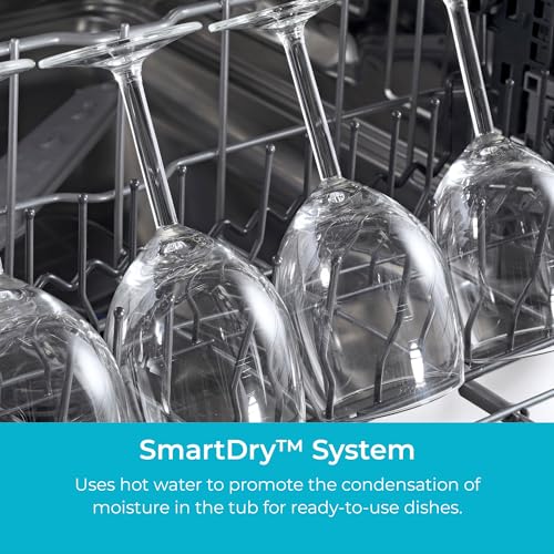 Kenmore 24" Built-In Stainless Steel Tub Dishwasher with SmartWash, Smart Dry, and MoreSpace Adjustable Rack, Energy Star Certified, Fingerprint Resistant Stainless Steel