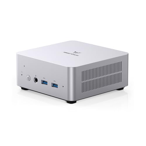 MINISFORUM UM880 Plus Mini PC AMD Ryzen 7 8845HS(8C/16T, up to 5.1GHz), 32GB DDR5 1TB PCIe4.0 SSD, HDMI+DP+USB4 Triple Outputs, OCuLink Port, 2.5G LAN, 5x USB Port, Radeon 780M Graphics Micro Computer