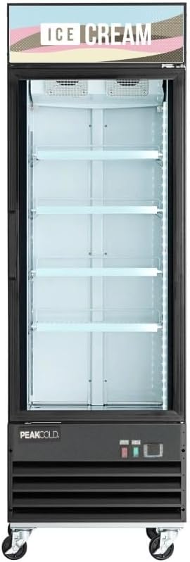 Retail Merchandiser Display Freezer - "Ice Cream" Design; 13 Cubic Ft.