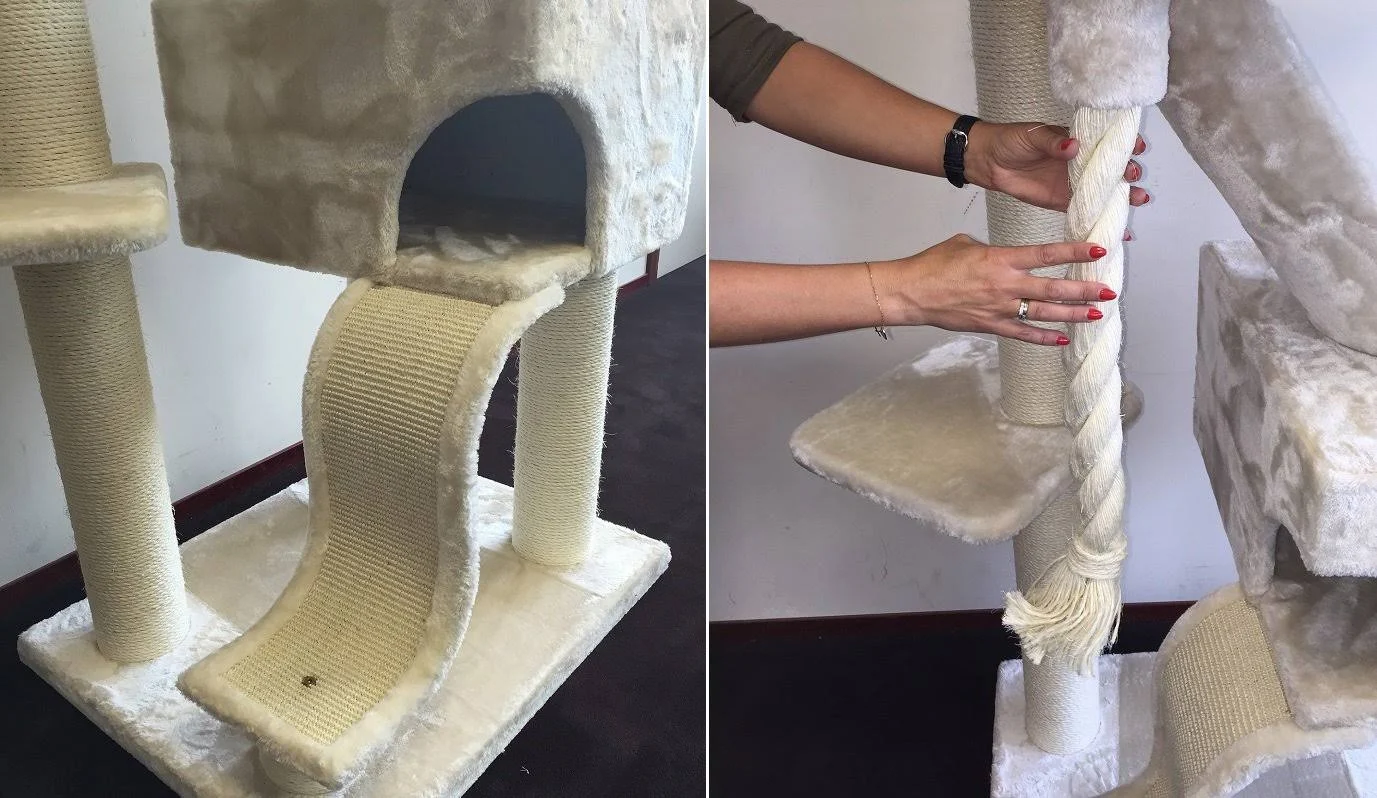 Cat Tree King - Cat Mansion for Large Cats - Beige