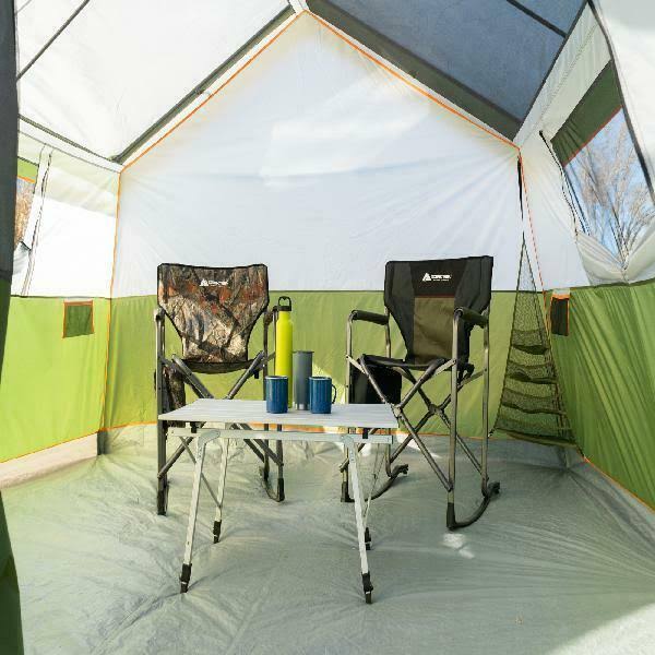 Ozark Trail 8-Person Family Cabin Camping Tent with Screen Porch and Carry Bag