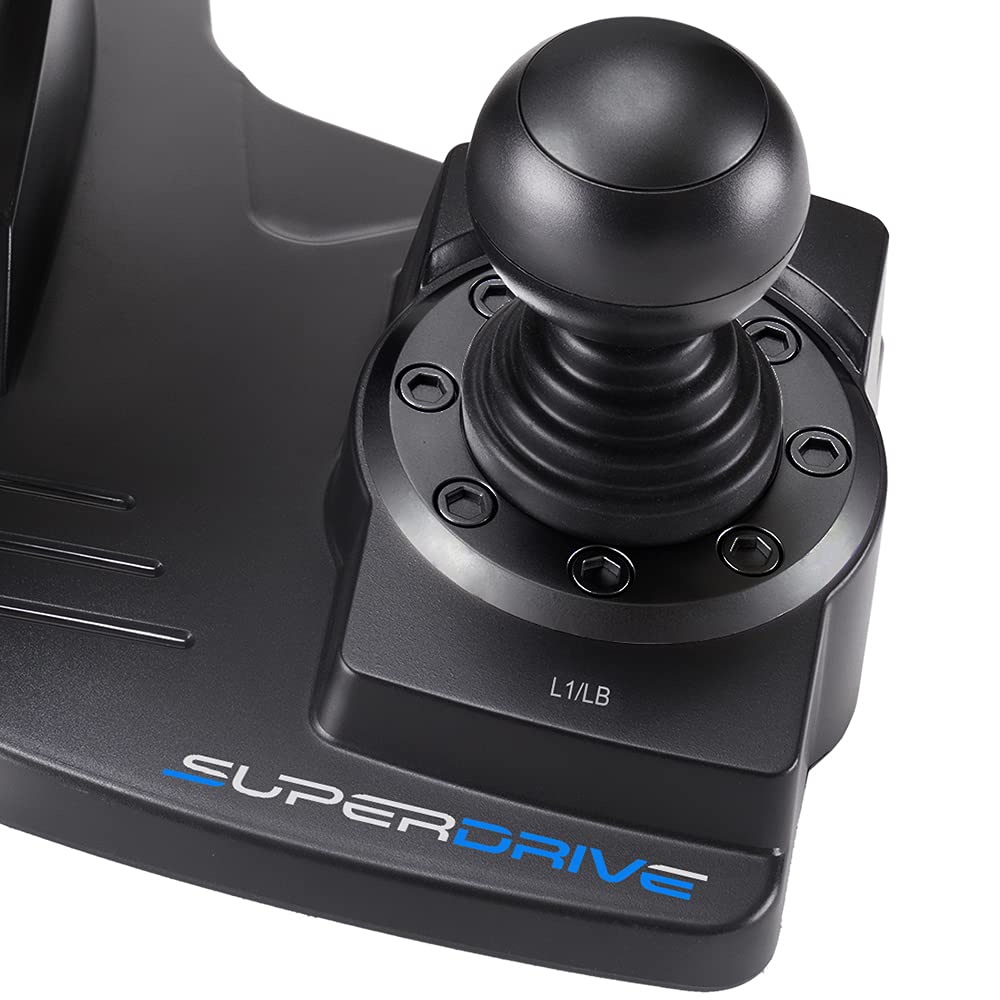 Superdrive - GS550 steering racing wheel with pedals, paddles, shifter and vibration (Compatible with Xbox Series X/S, Xbox One, PS4, PS3, Switch, PC)