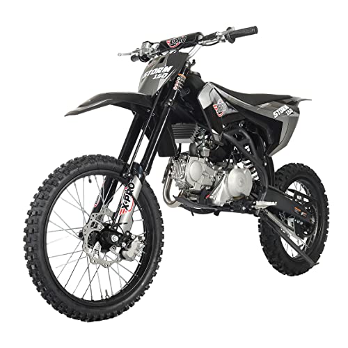 X-PRO Storm 150 Dirt Bike with 4-Speed Manual Transmission, Electric/Kick Start, Big 19"/16" Tires!