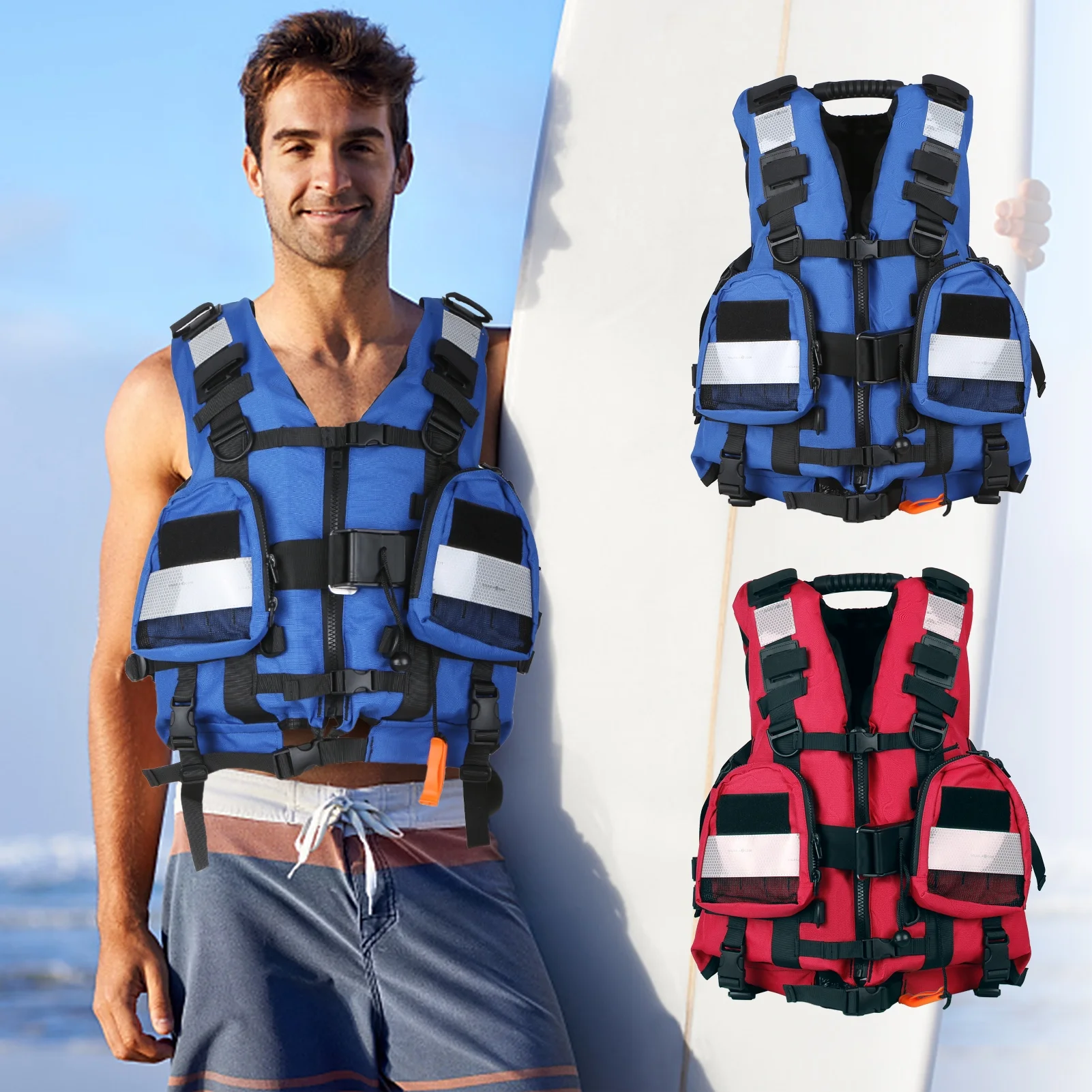 Flotation Device Adults Adult Safety Float Suit for Sports Kayaking Fishing Surfing Canoeing Survival Jacket