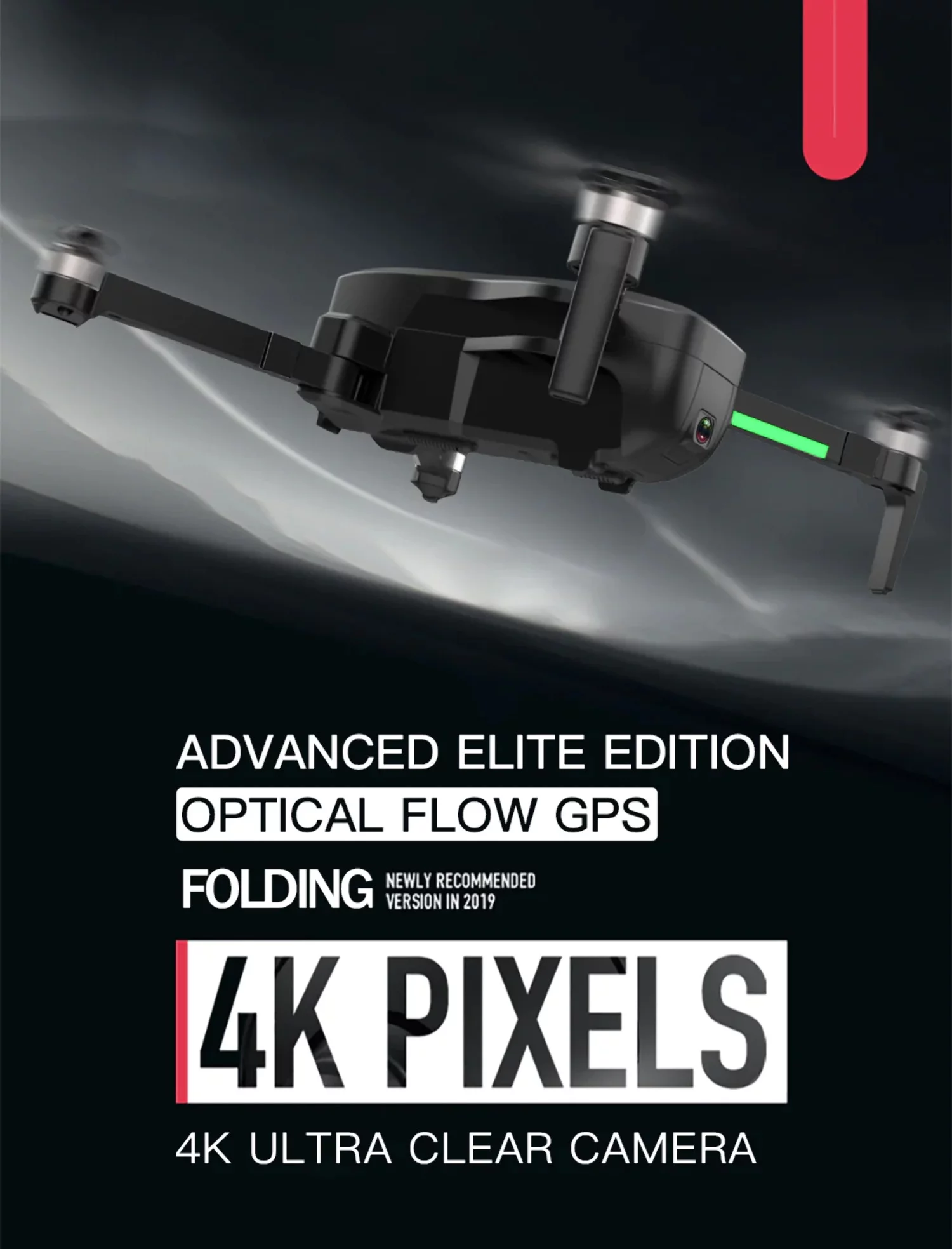 Drone X Pro LIMITLESS 2 GPS 4K UHD 5G WiFi Dual Camera FPV Live Video Follow Me 25min Battery RTH