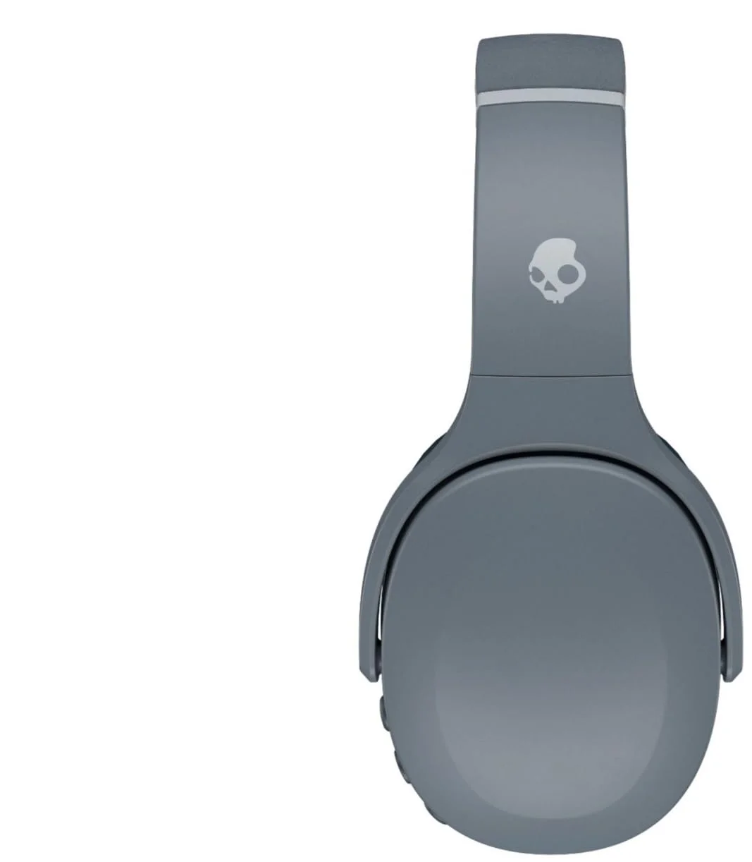 Skullcandy Crusher EVO True Wireless Bluetooth Over Ear Headphone Bundle with Premium Deluxe Carrying Case (Gray)