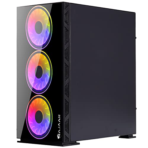 Gaming PC CYCLONIA Tower Computer Desktop - AMD Ryzen 7 5700G Processor Up to 4.6GHz - GeForce RTX 3060 12GB GDDR6-32GB DDR4-1TB SSD - Windows 11 Pro - Wi-Fi & VR Ready