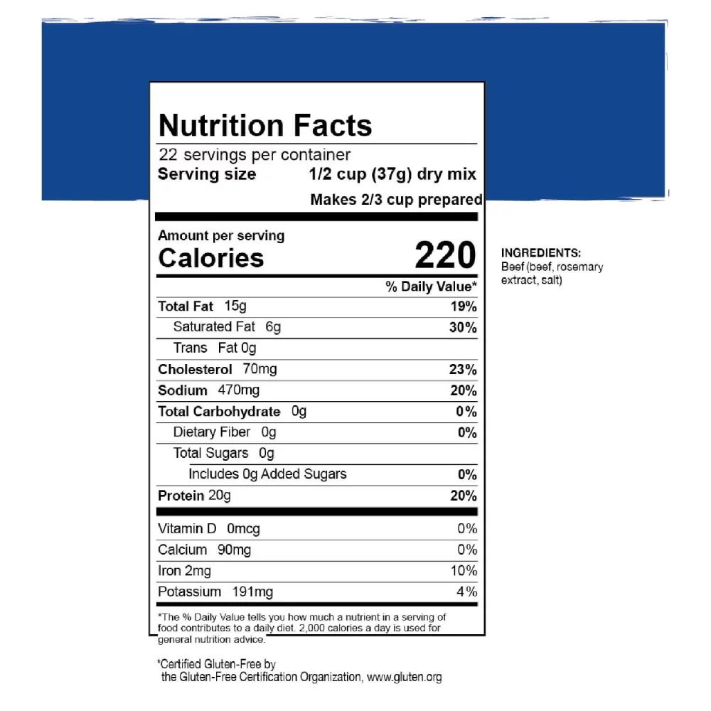 (6 Cans Pack) Mountain House Ground Beef Freeze Dried Food For Emergency Long Term Storage Food For Camping And Hiking ✅
