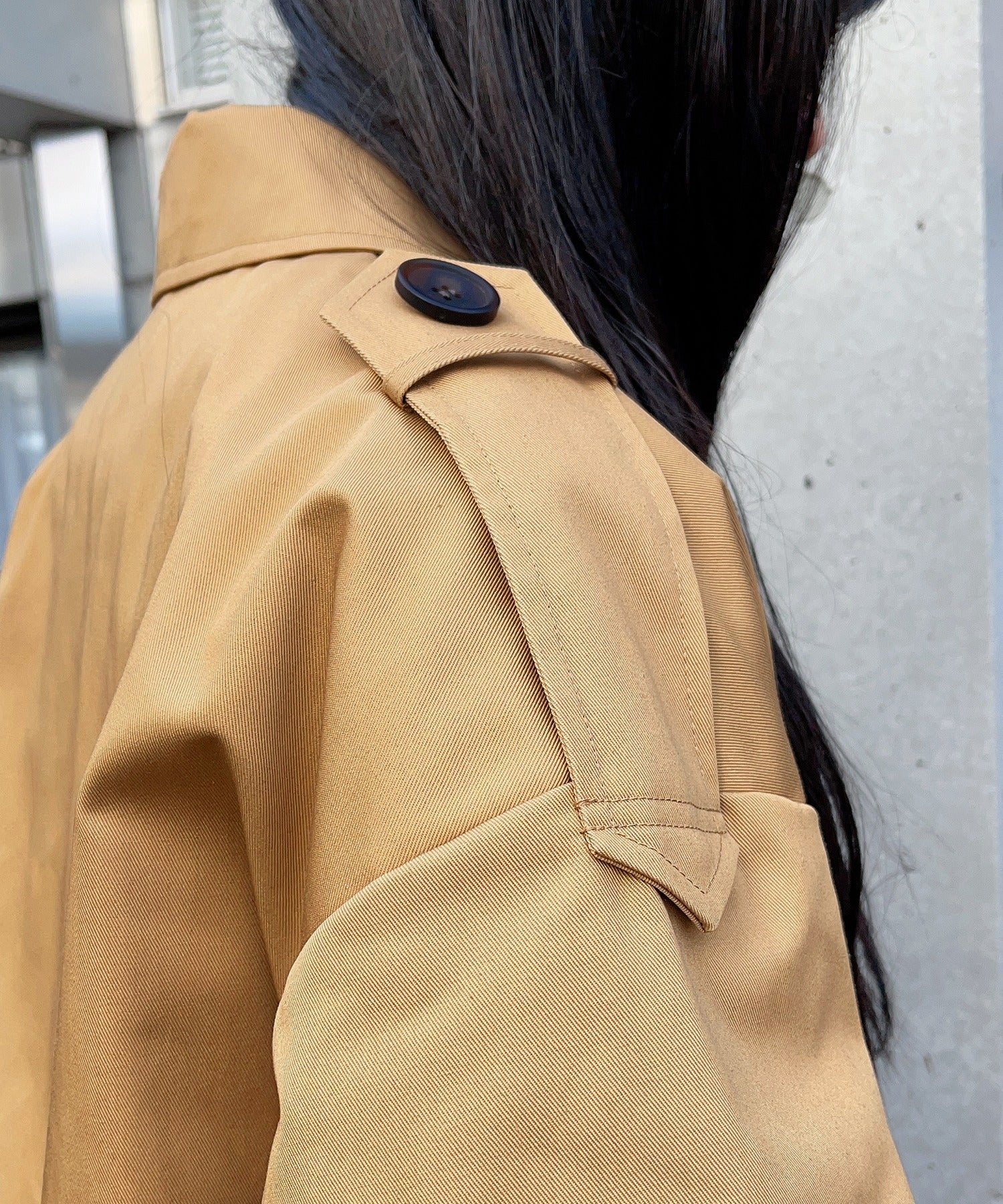 【SETUP7】Outer Trench Coat Double-Breasted Oversized Trench Big Silhouette Long Length Pocket Long Sleeve Spring Coat