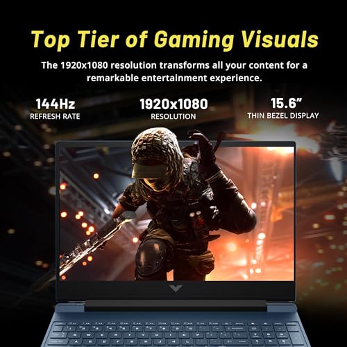 HP Victus 15.6" 144Hz FHD Gaming Laptop, Intel i5-12450H, 32GB RAM, 1TGB PCIe SSD, NVIDIA GeForce RTX 3050, Backlit Keyboard, Win 11 Pro, Blue, 256GB Docking Station Set