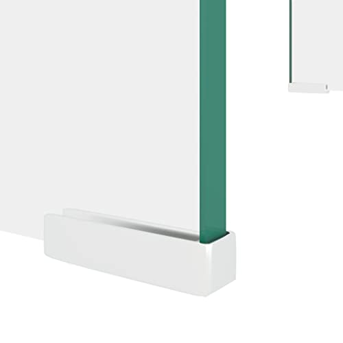 TV Stand/Monitor Riser Glass Clear 23.6"x9.8"x4.3",Glass TV Stand for Monitors and TVs Clear Tempered Glass Shelf for Desktops, Laptops, and Gaming Consoles Modern TV Unit with Riser for Improved View