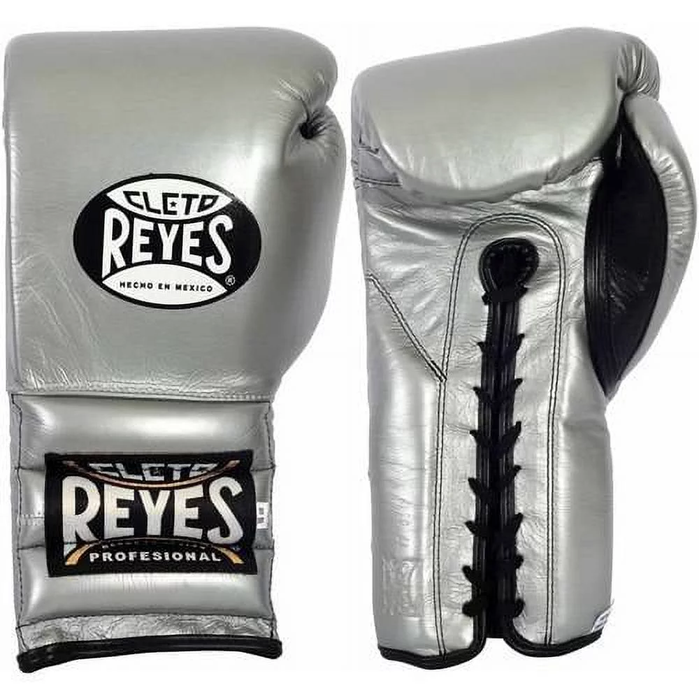 Cleto Reyes Training Boxing Gloves 12 oz Silver - Curated Treasures Market