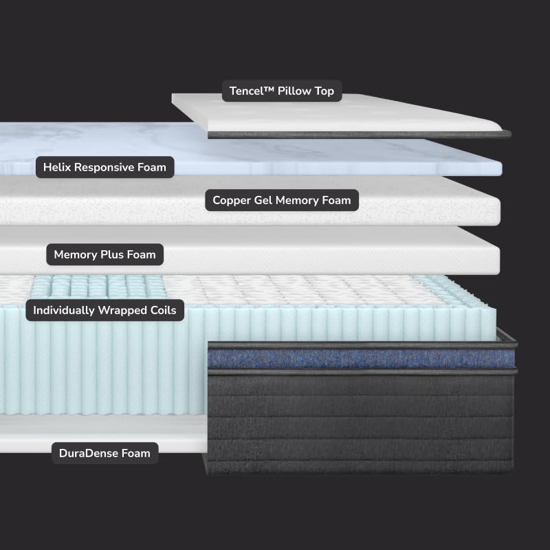 Helix Midnight Luxe Mattress, Queen