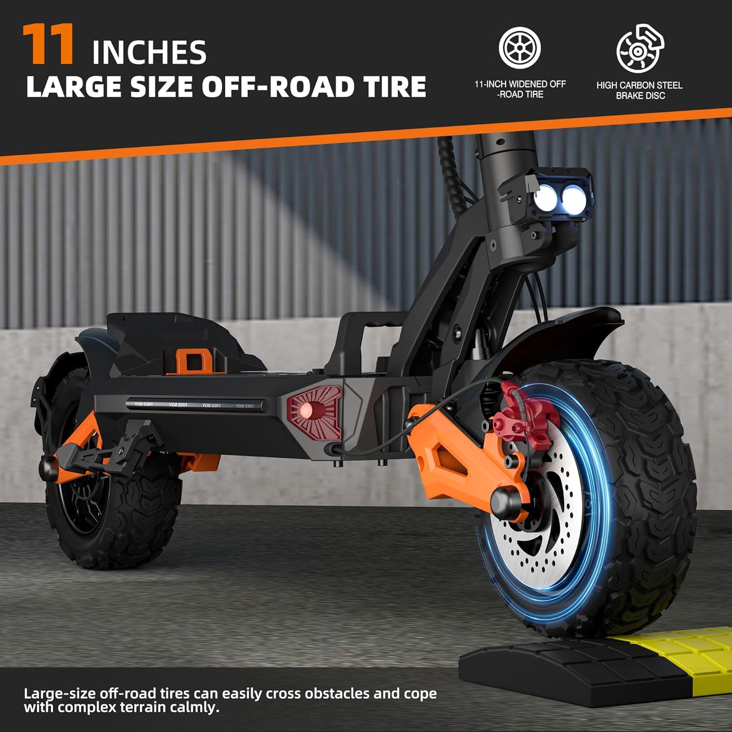Electric Scooter for Adults Commuting Electric Scooter Up to 50 MPH, Foldable E-Scooter w/ 3600W Motors 60V/30AH Battery with 11 Inches Off Road Tires, Max Load 400LBS, 50 Miles Range