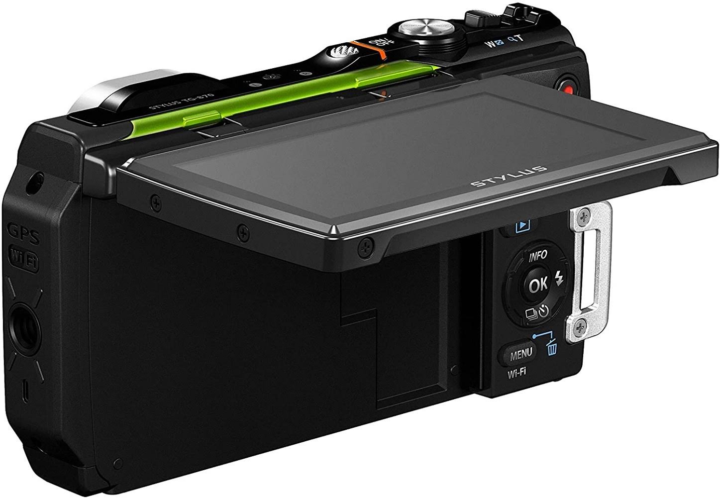 Olympus Stylus Tough TG-870 16.0 MP Compact Digital Camera - 1080p - Green