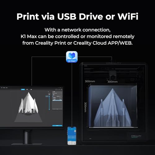 Creality 3D Printer, K1 SE Fully Assembled Auto Leveling FDM 3D Printers for Kids and Beginners, 600mm/s Max High-Speed Printing, Core XY All Metal Structure, Larger Print Size 250x220x220mm