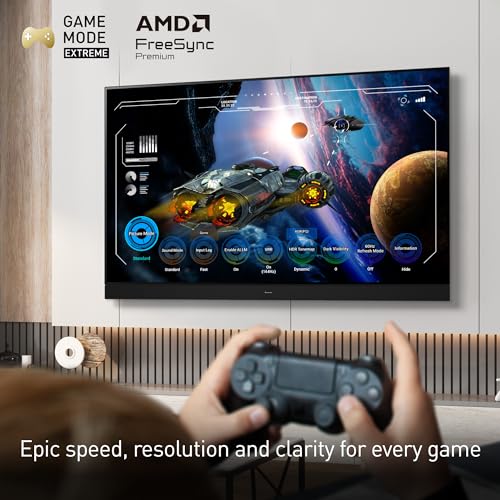 Panasonic W95 Series 65-inch Mini LED 4K Ultra HD Smart Fire TV, Sport Stadium Mode, ATSC3.0, Dolby Vision IQ, Dolby Atmos, HDR10+ Adaptive, Press and Ask Alexa, 144Hz, Wall-mountable - 65W95AP