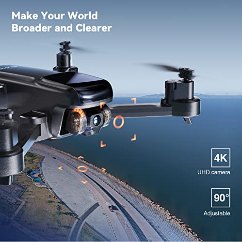 Ruko F11MINI Drone with Camera 4K, Under 249g, 60 Mins Flight with 2 batteries, 5GHz Transmission, GPS Auto Return, Brushless Motor, Foldable and Lightweight, FPV Quadcopter for Beginner, Adults