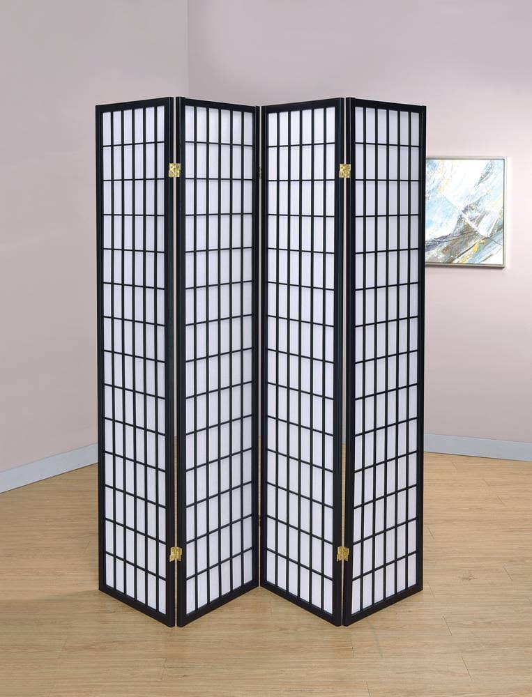 Shoji 3 Panel Room Divider Folding Screen, Natural