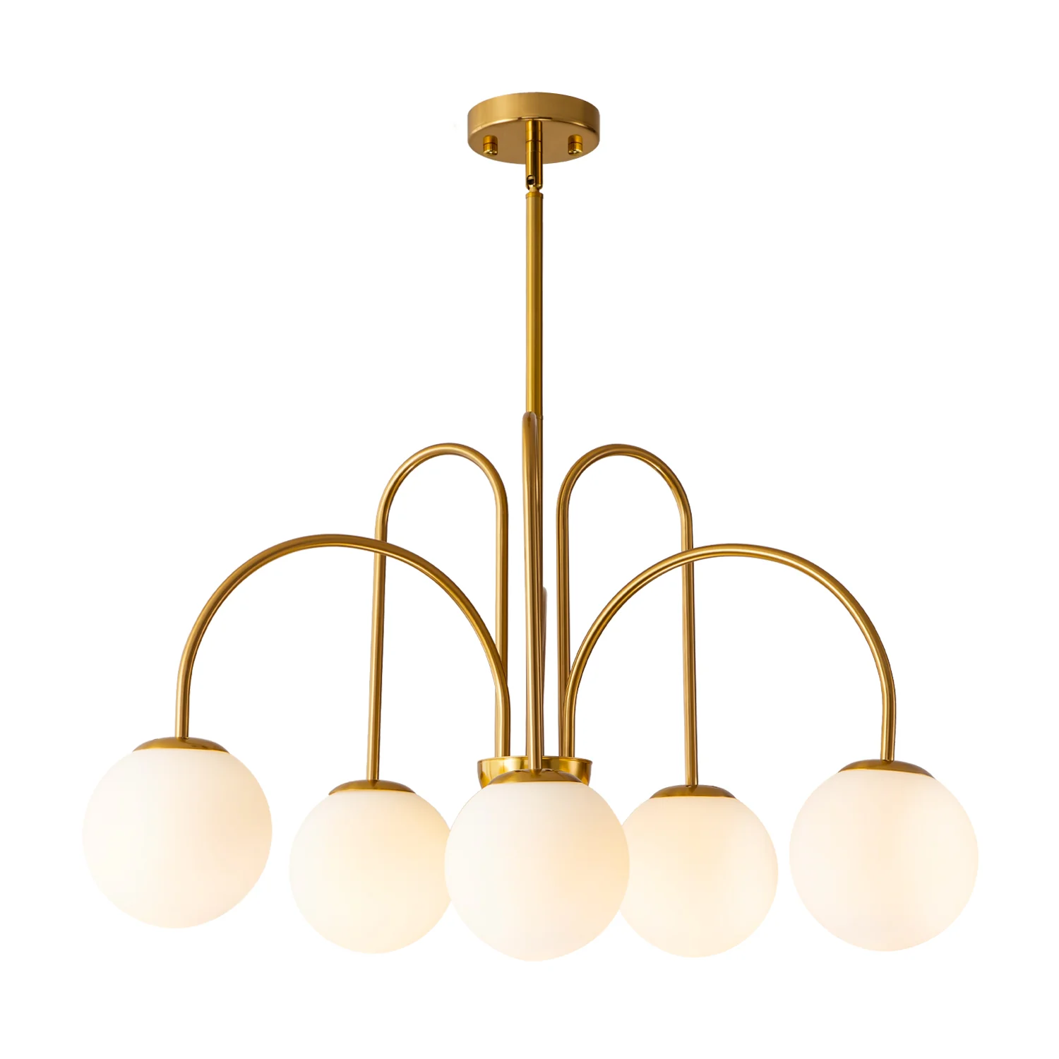 Dresqui 6-Light Glass Bubble Contemporary Sputnik Chandelier (31)